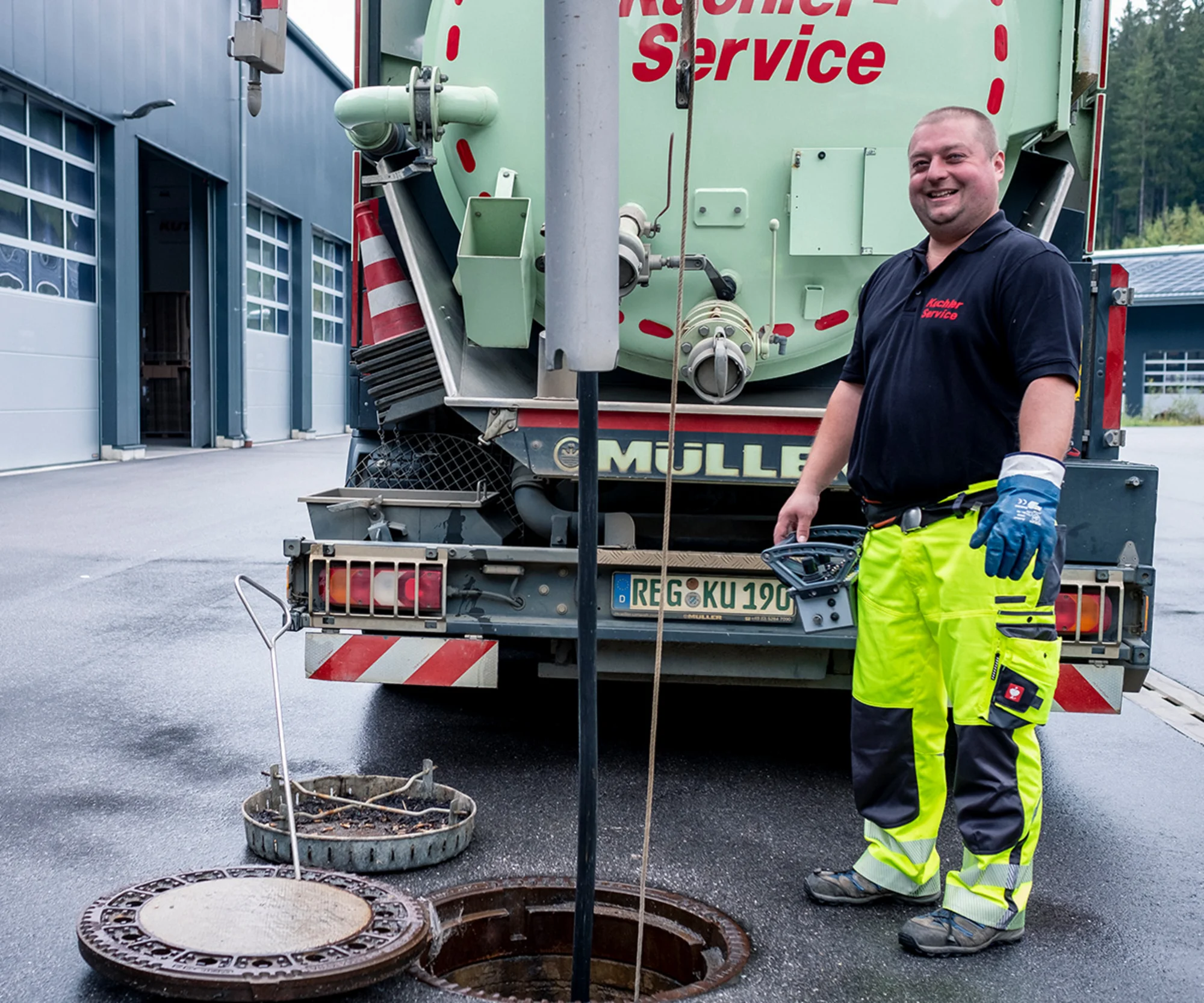 Leistungen für Kanalreinigung in Schwarzenbach